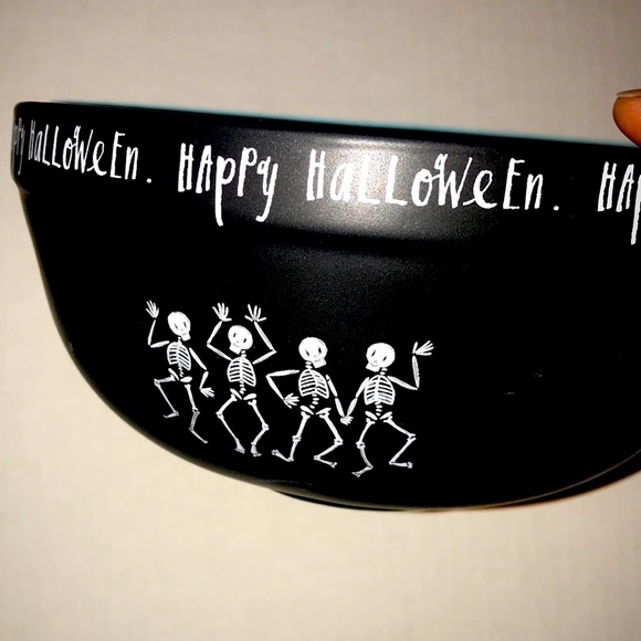 Rae Dunn Other - Rae Dunn Happy Halloween Skeleton Chalk bowl
